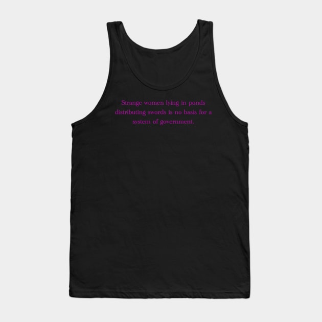 Representation Tank Top by Wyrd Merch